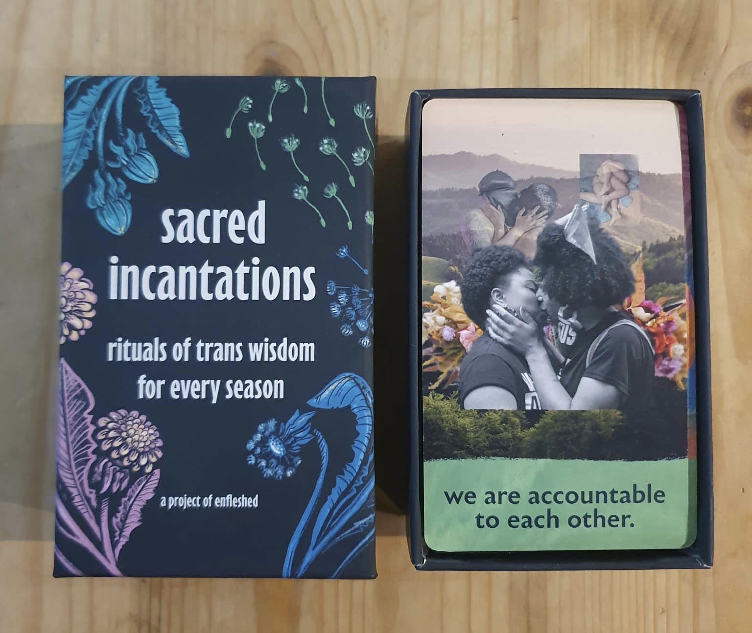 Sacred Incantations deck + book